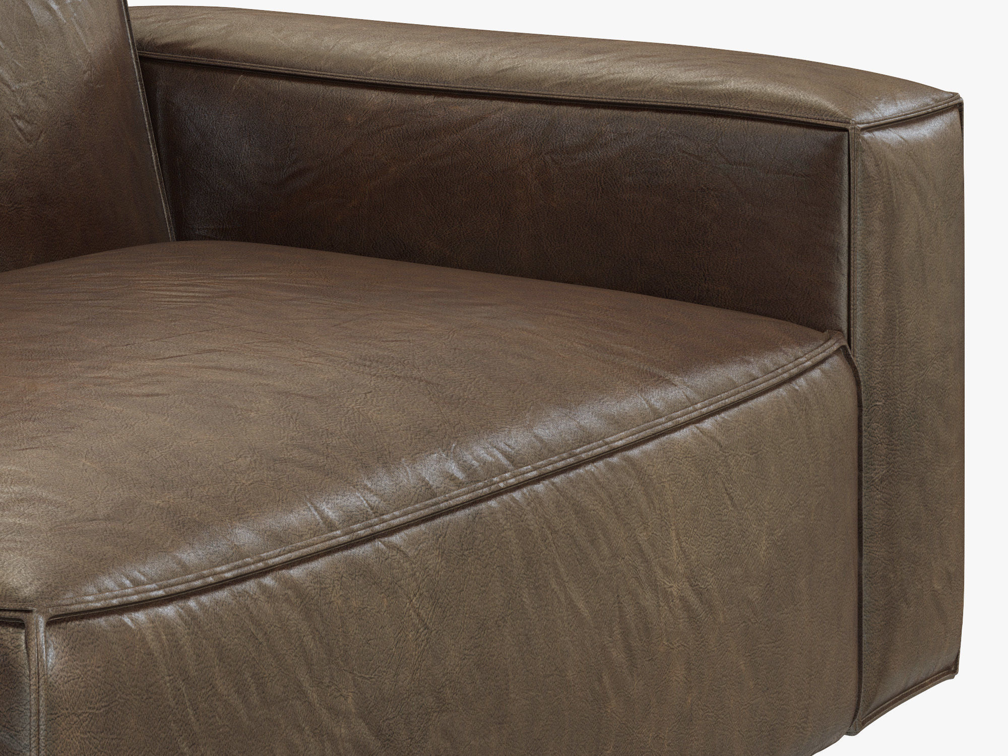 RH Modern Como Modular Right-Arm Chair 3D model_6