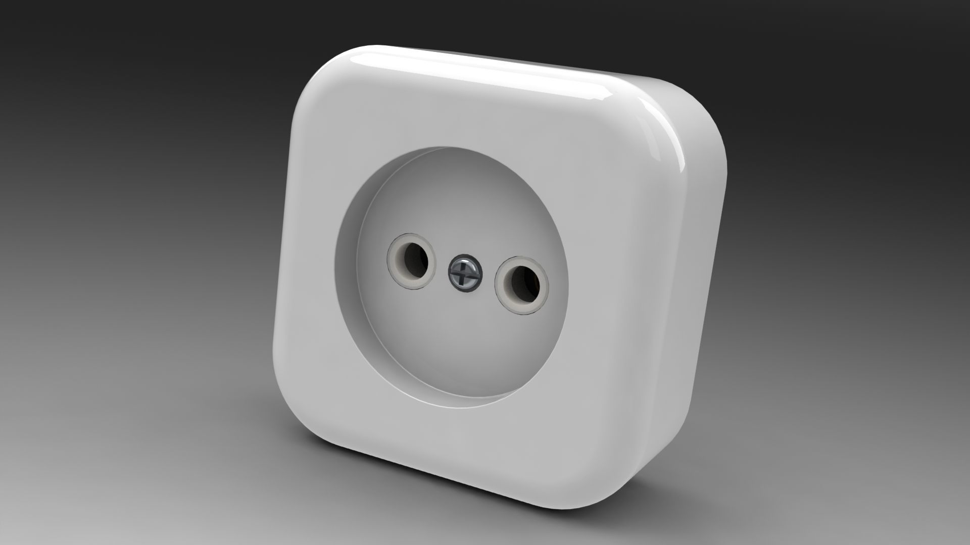 Bundle power sockets and light switch 3D model_13