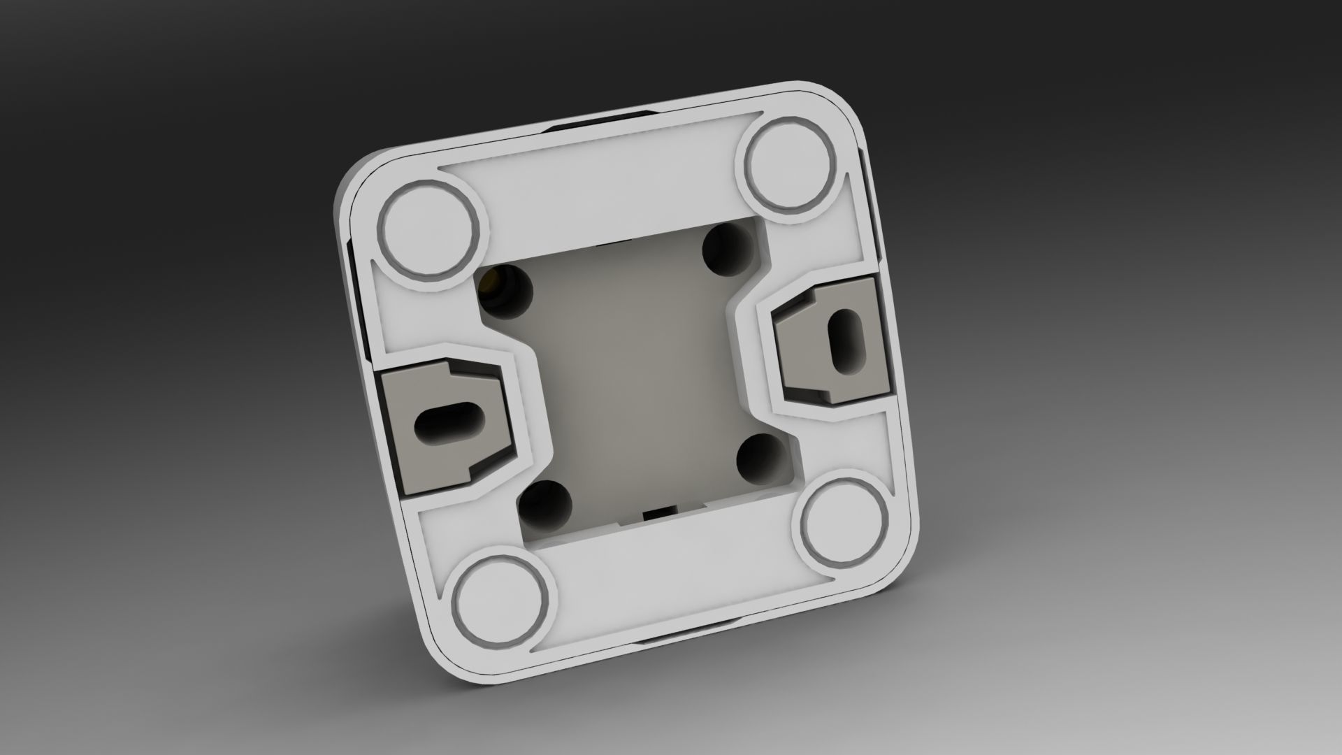 Bundle power sockets and light switch 3D model_14