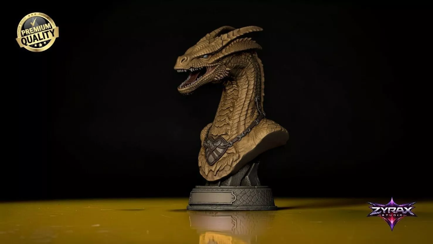 Syrax Bust STL House of the Dragon 3D Print Sculpture Model 3D print model