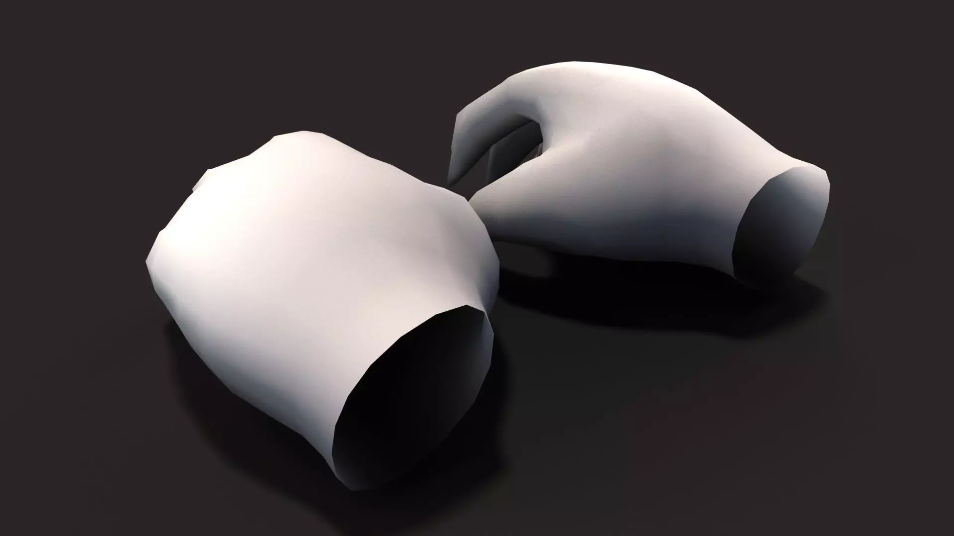 Monster hands Low-poly 3D model