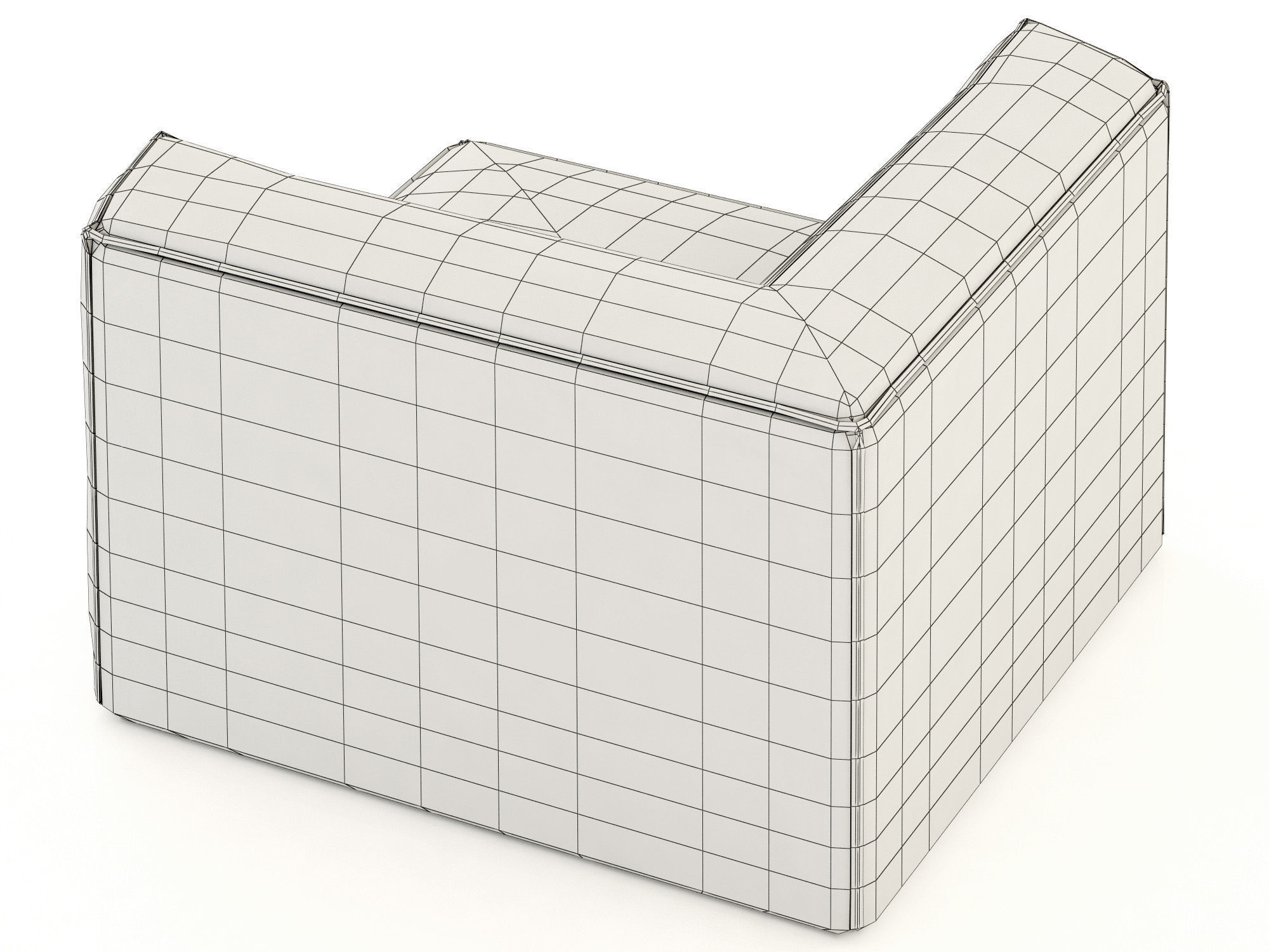 RH Modern Como Modular Corner Chair 3D model_10