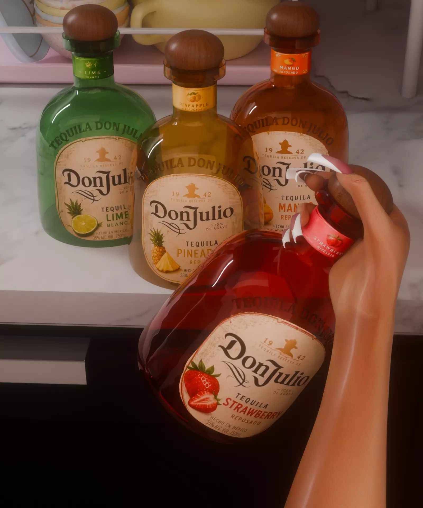 Summer Bottles 3D model
