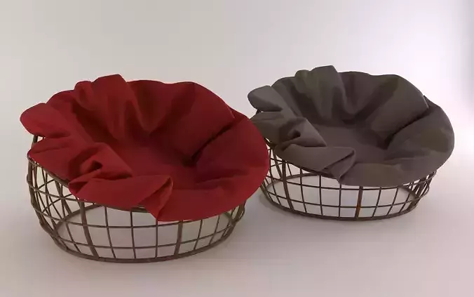 Wicker round armchair