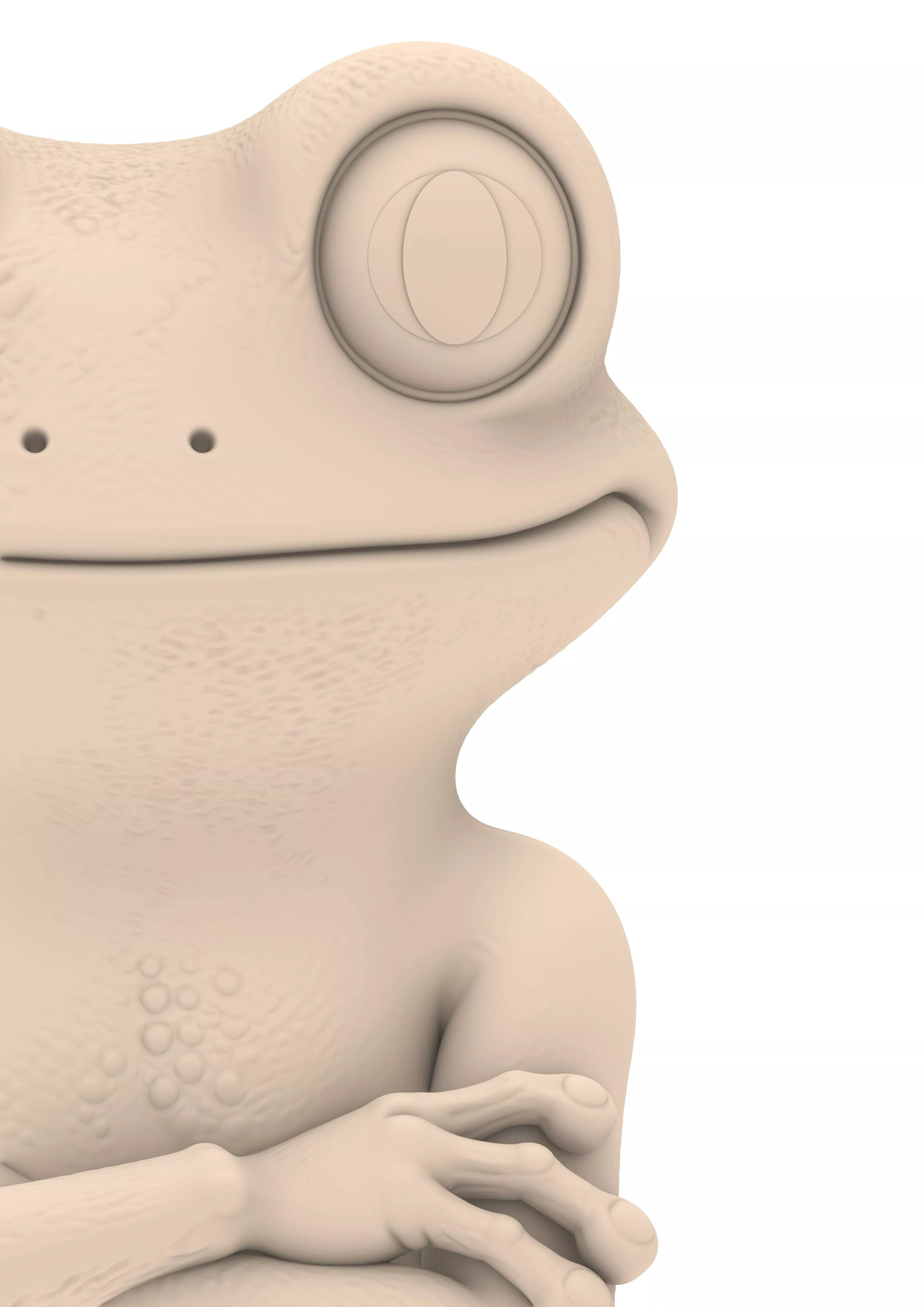 Frog Fitness Monster Figure Free 3D print model