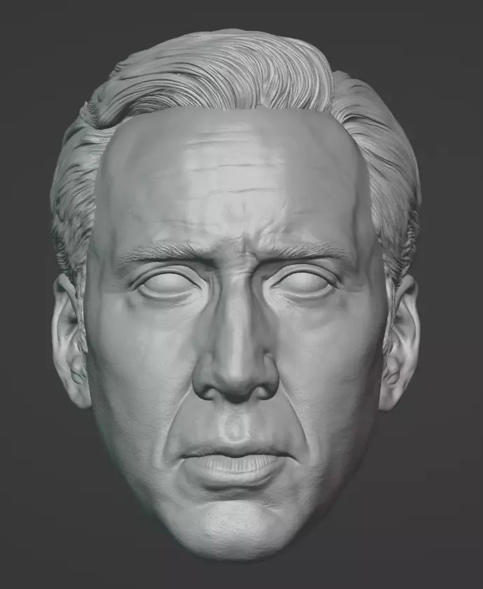 Ben Reilly Head - Spider-Noir - Nicolas Cage 3D print model