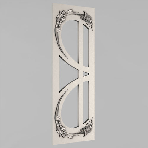 Carved door 3D print model