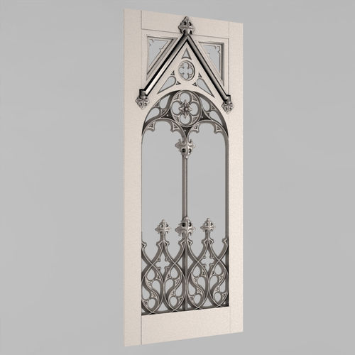 Carved door 3D print model