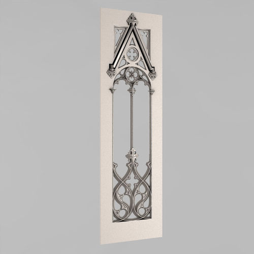Carved door 3D print model