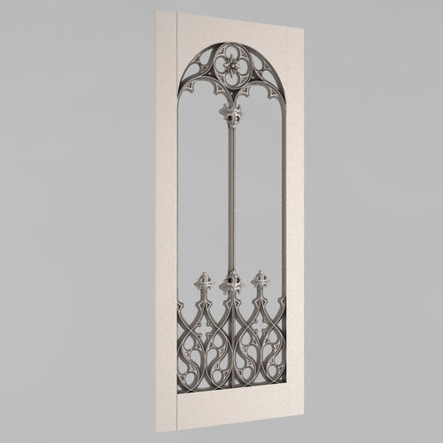 Carved door 3D print model