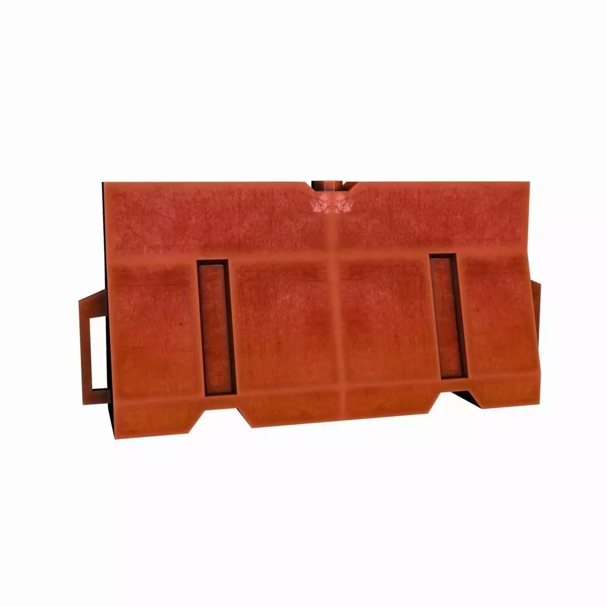 Barrier Orange Low-poly 3D model