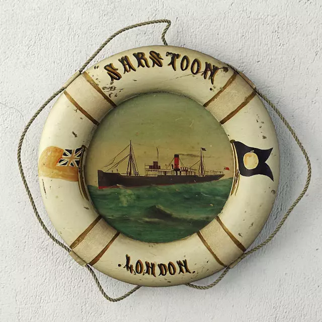 English Ship Souvenir 3D model_0