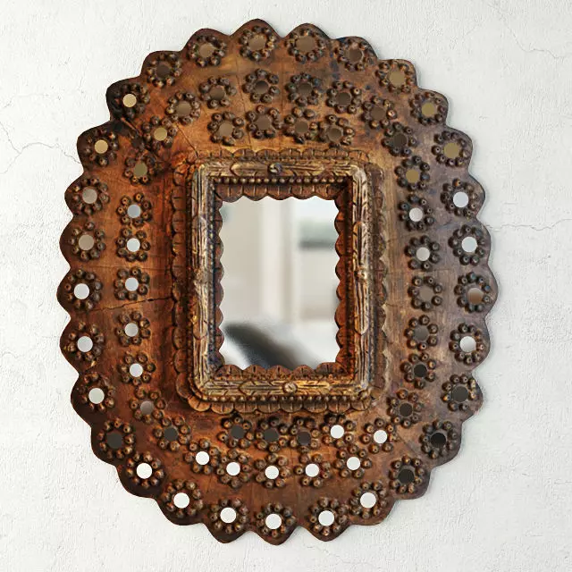 Peacock Mirror 2 3D model_0