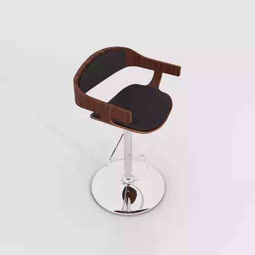 Garr Bar Stool Walnut and Black