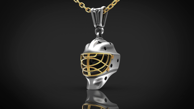 hockey helmet 3D print model