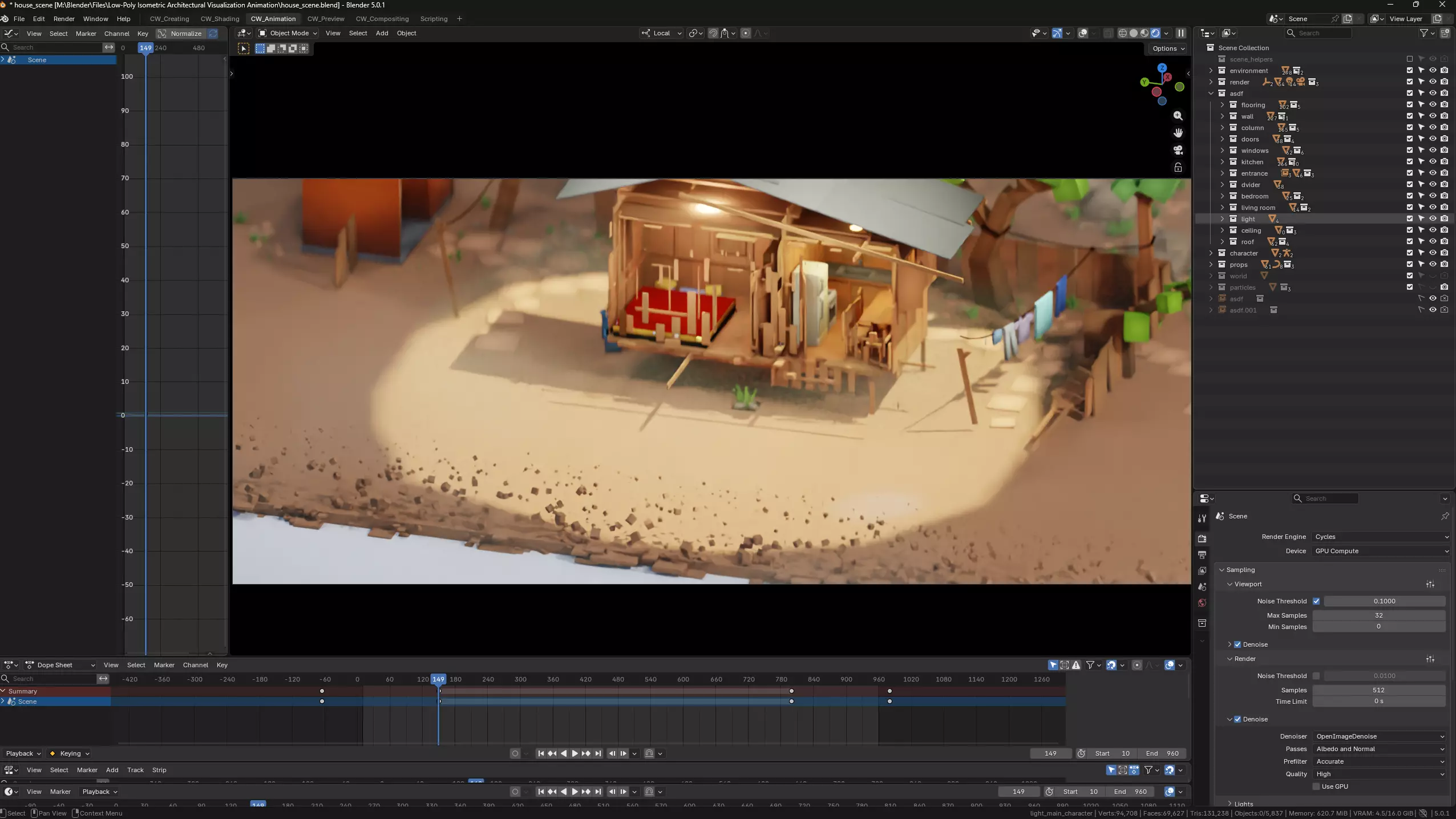Cubic Worlds Message to the Future - Scene 3D model