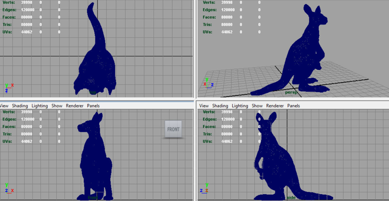 KANGAROO Low-poly 3D model_14