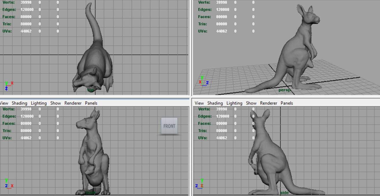 KANGAROO Low-poly 3D model_8