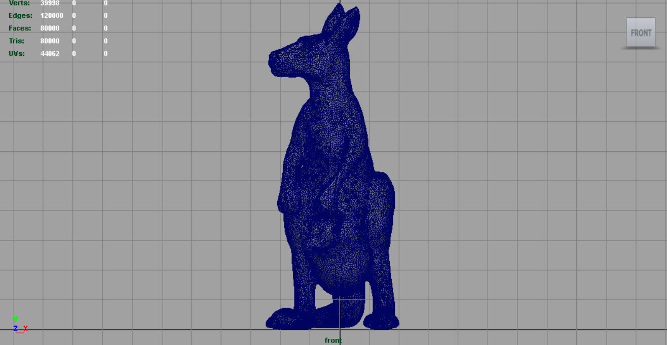 KANGAROO Low-poly 3D model_12