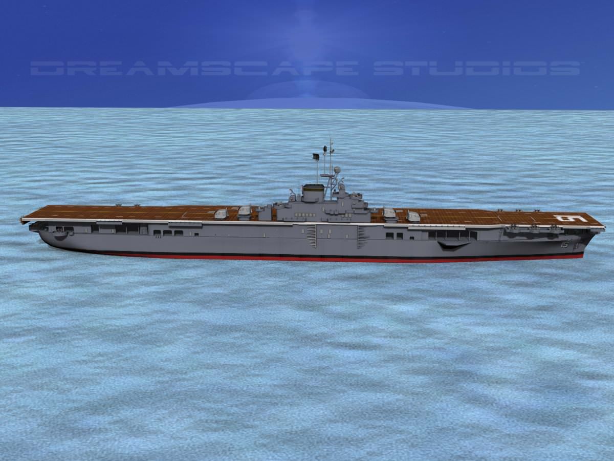 Ticonderoga Class Carrier CV-15 USS Randolph 3D model_6