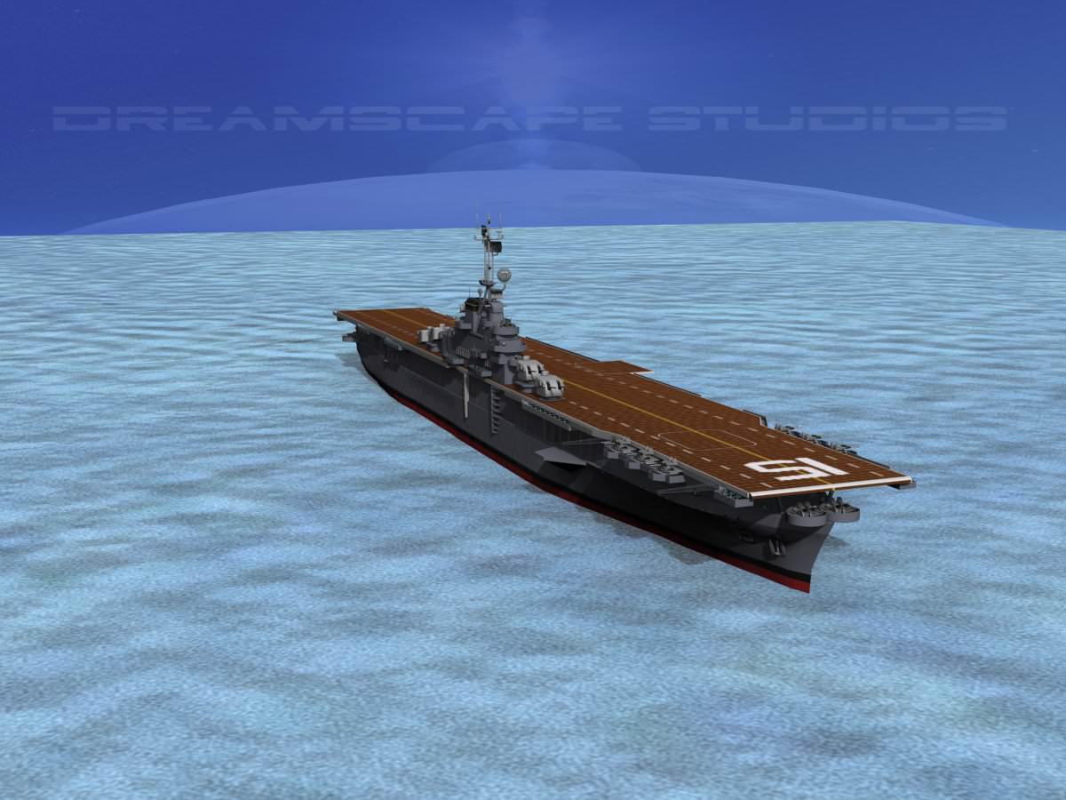 Ticonderoga Class Carrier CV-15 USS Randolph 3D model_3