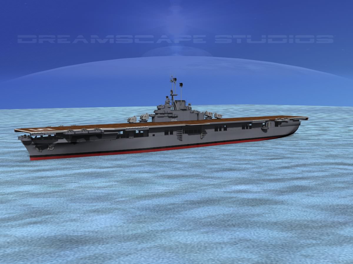 Ticonderoga Class Carrier CV-15 USS Randolph 3D model_1