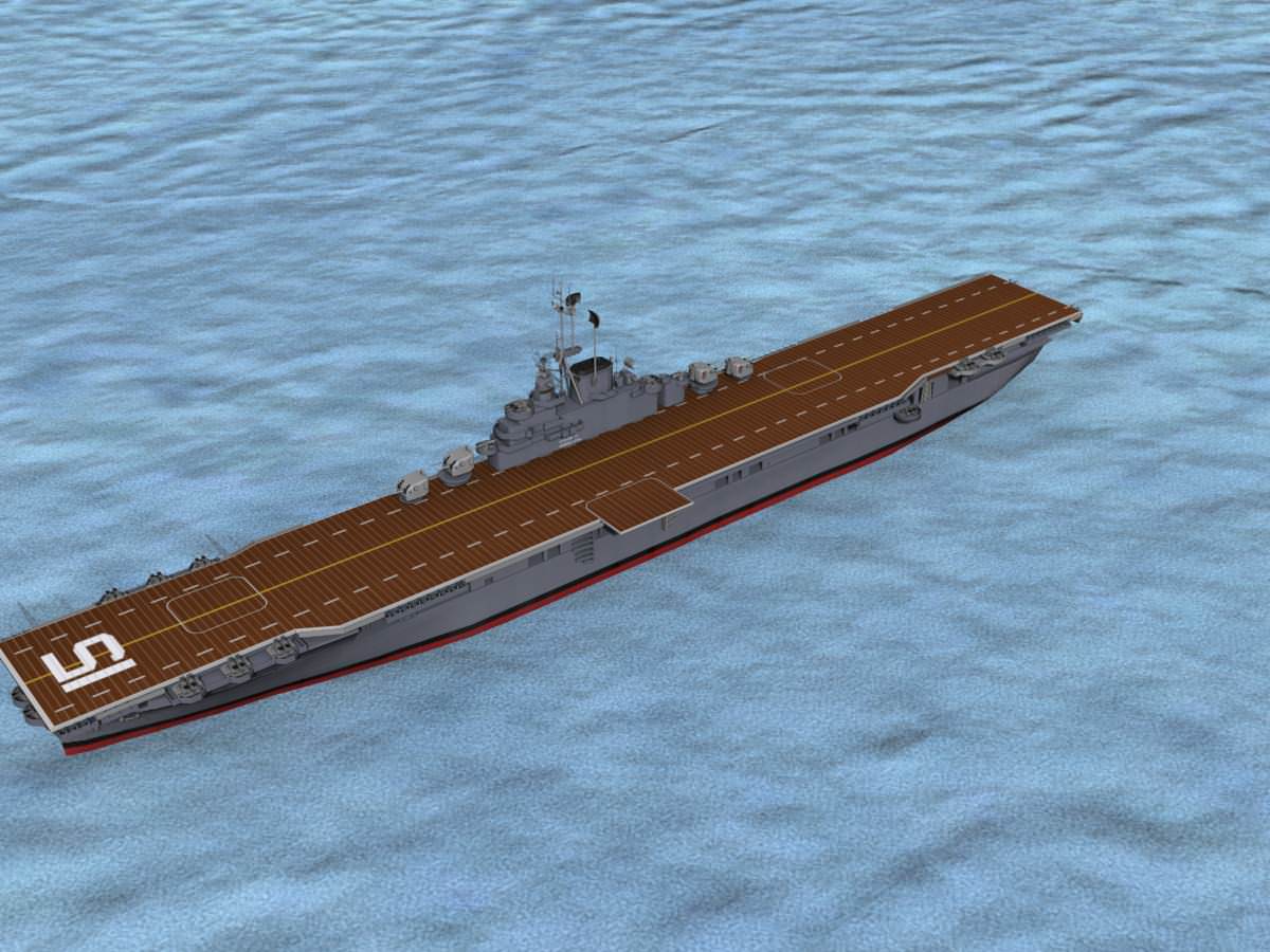Ticonderoga Class Carrier CV-15 USS Randolph 3D model_8