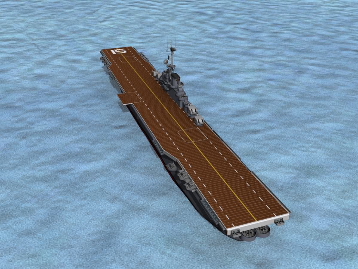 Ticonderoga Class Carrier CV-15 USS Randolph 3D model_4