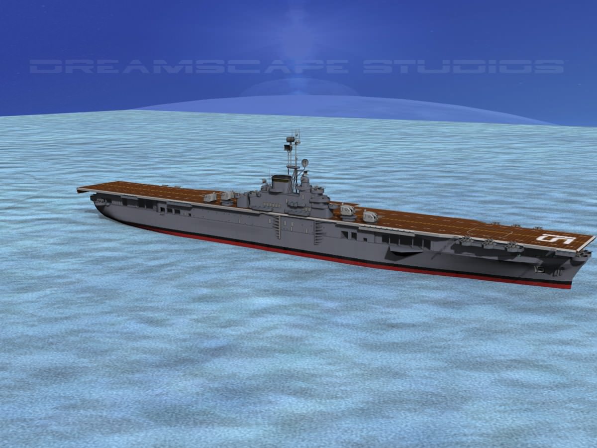 Ticonderoga Class Carrier CV-15 USS Randolph 3D model_7