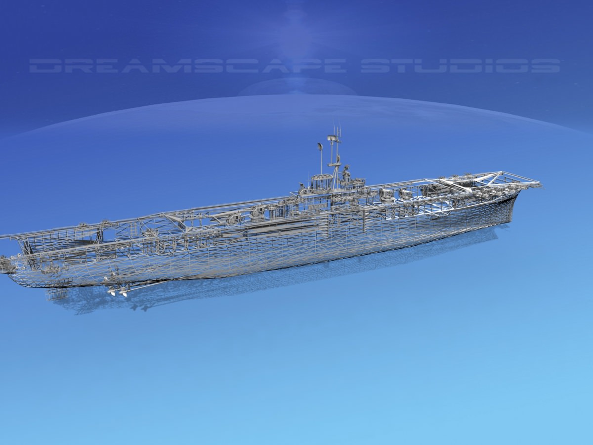 Ticonderoga Class Carrier CV-15 USS Randolph 3D model_12