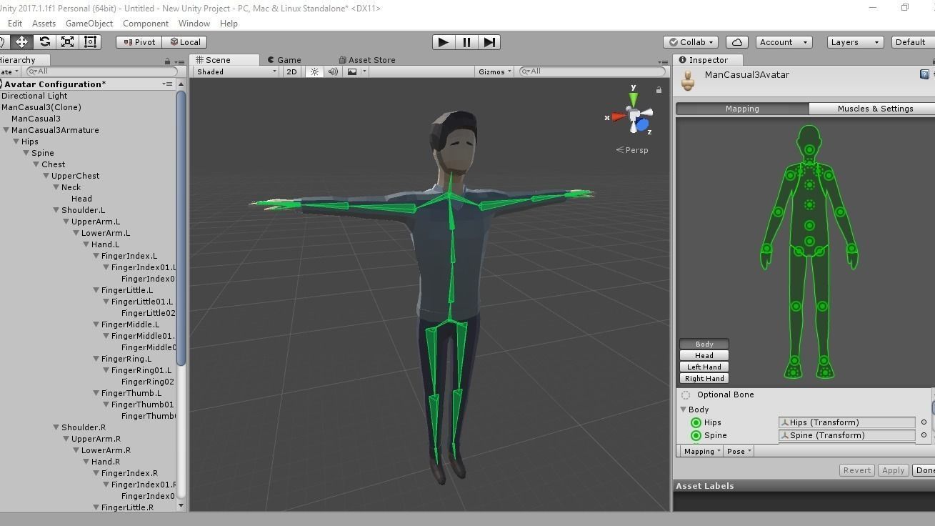 Low-poly Man Casual Clothes 3 Low-poly 3D model_5