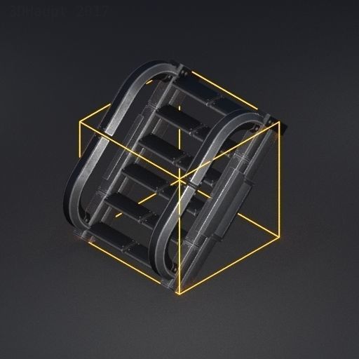 Sci-Fi Ladders and Stairs Package Basic Version Low-poly 3D model_103