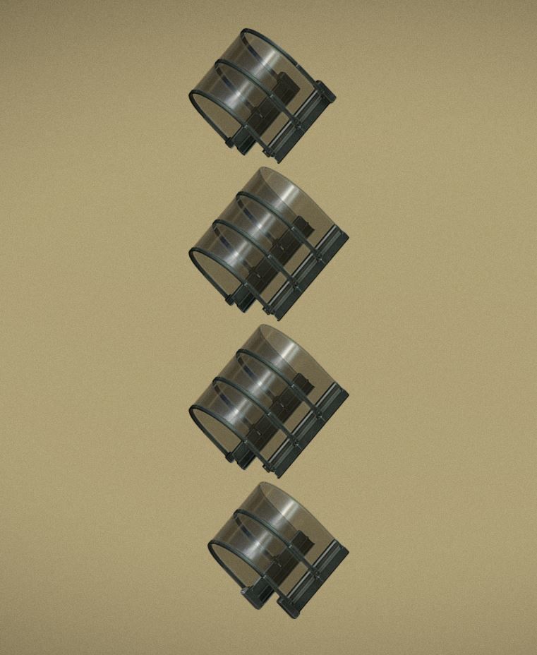 Sci-Fi Ladders and Stairs Package Basic Version Low-poly 3D model_31