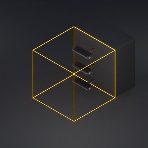 Sci-Fi Ladders and Stairs Package Basic Version Low-poly 3D model_87