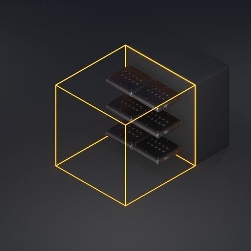 Sci-Fi Ladders and Stairs Package Basic Version Low-poly 3D model_74