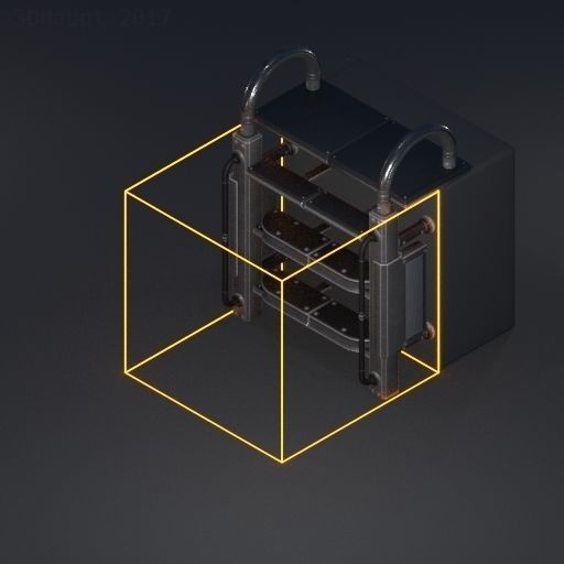 Modular Ladders and Stairs Package Rusty Version Low-poly 3D model_106