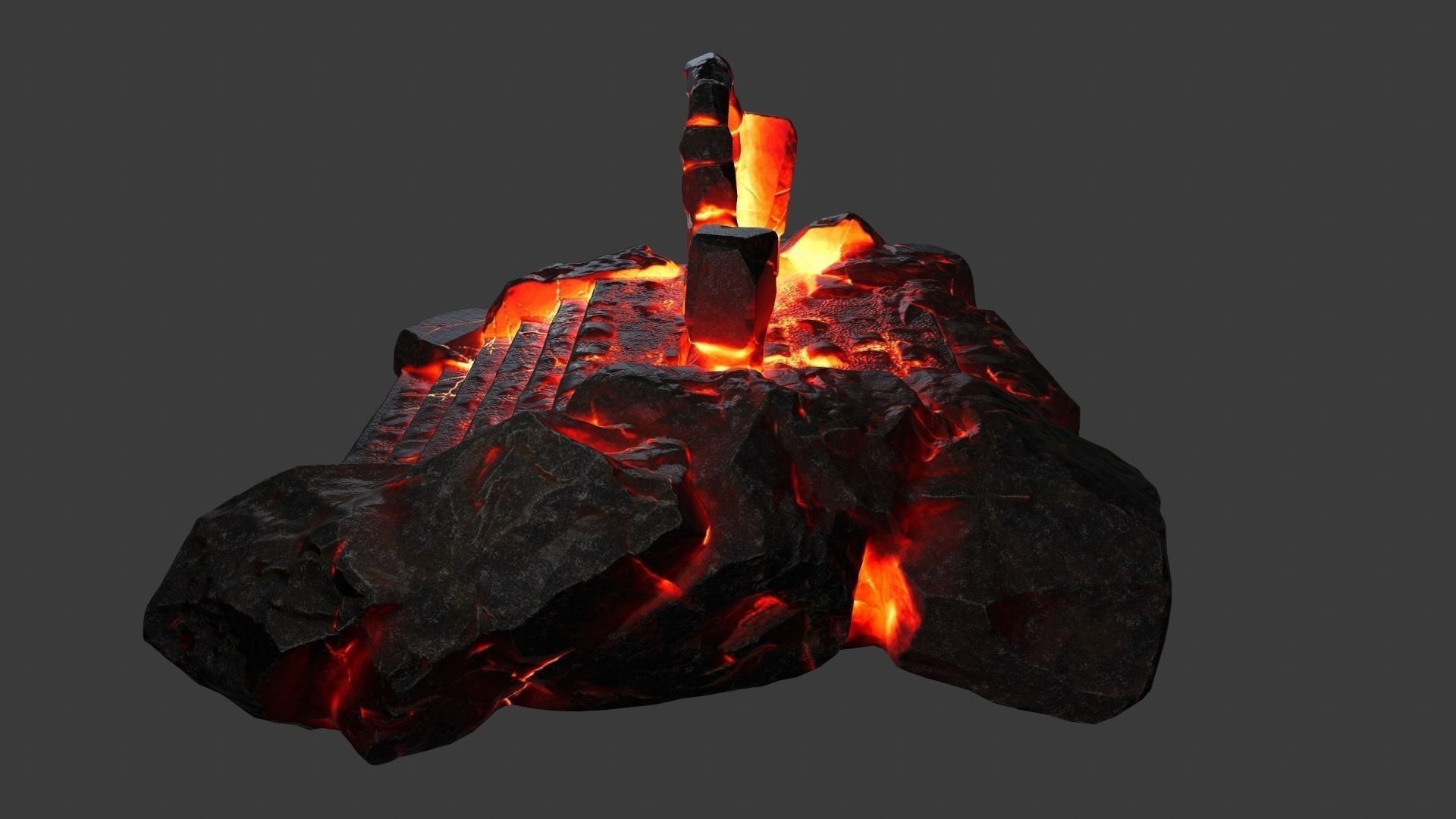 Hell Gate Low-poly 3D model_20