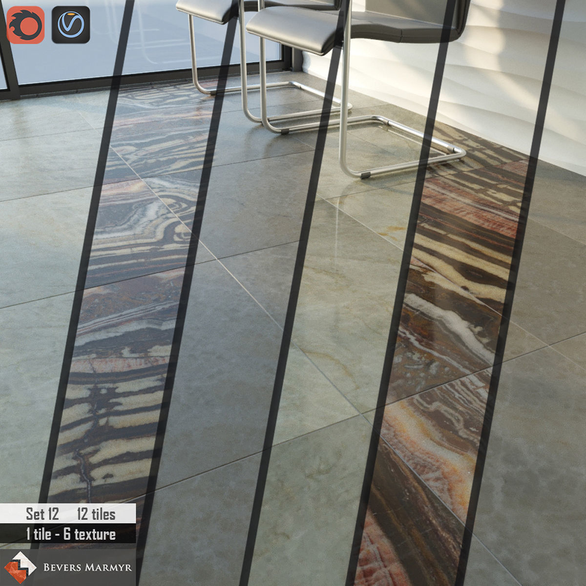 Bevers Marmyr Set 3D model_1