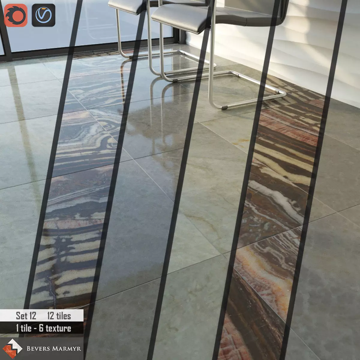 Bevers Marmyr Set 3D model_0