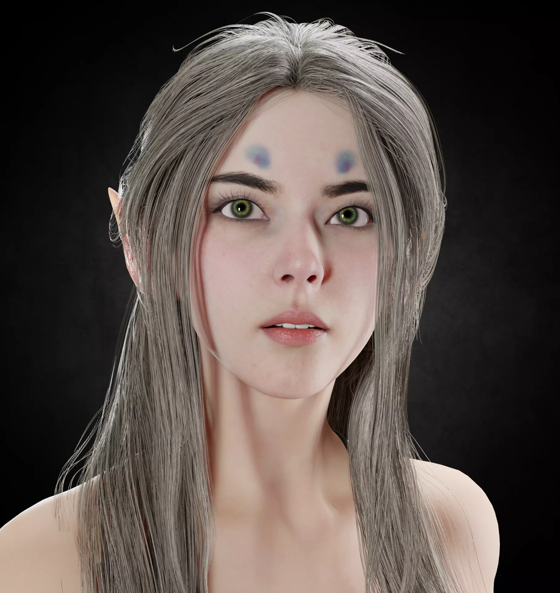 Fox girl PBR 8k highdetails rigged 2026 3D model