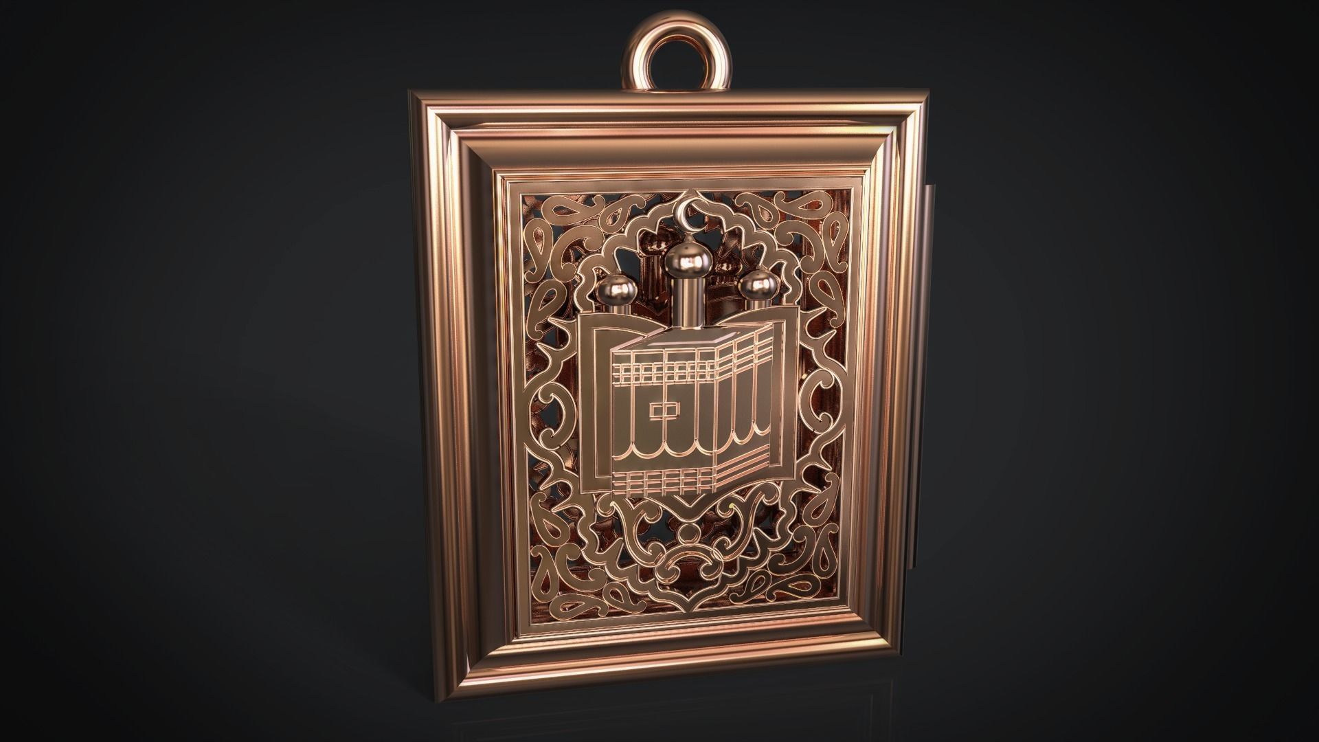 Muslim pendant 3D print model_1