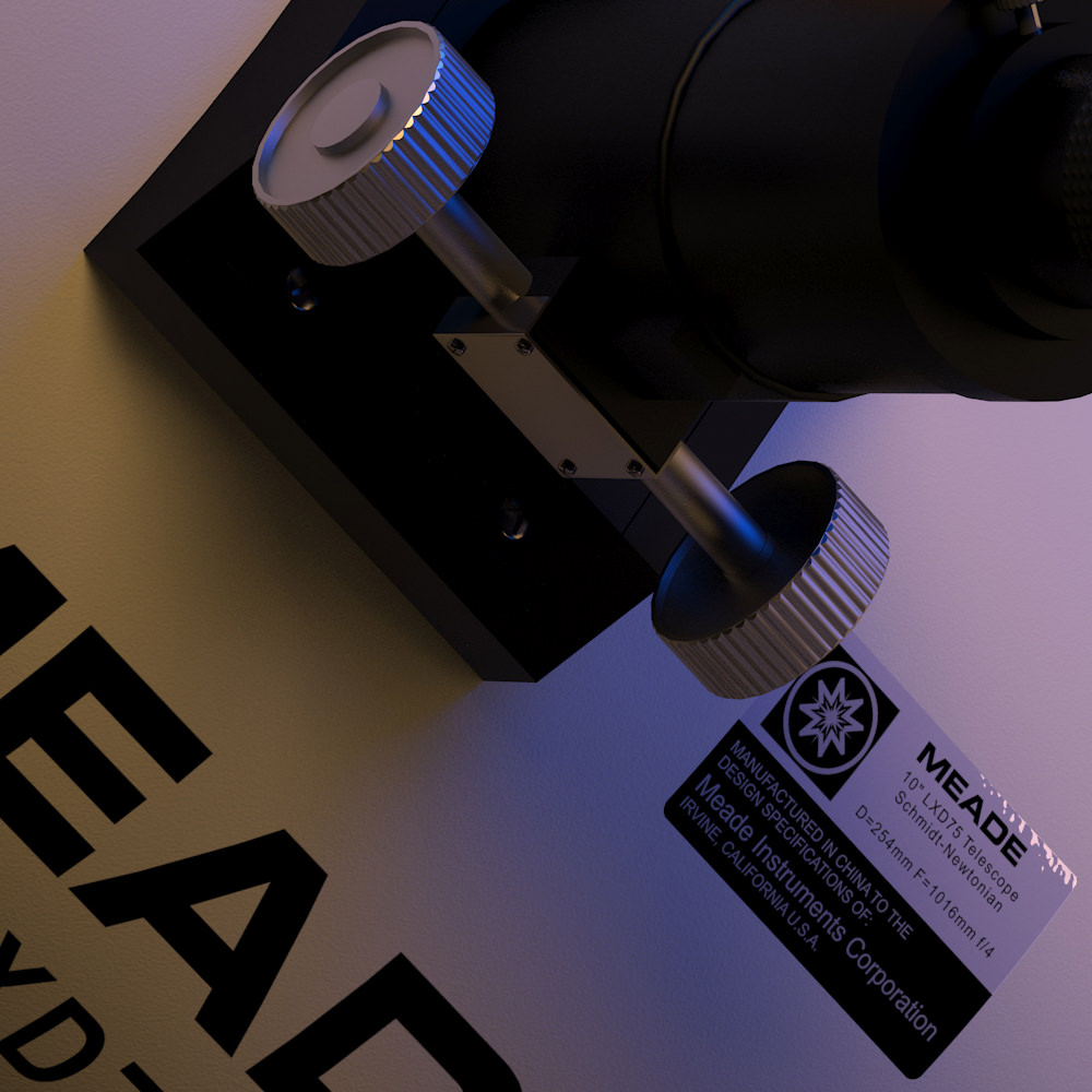 Meade LXD75 Schmidt-Newtonian 10 telescope static version 3D model_15