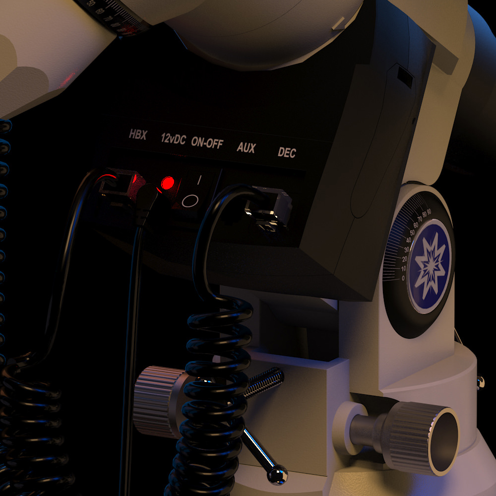 Meade LXD75 Schmidt-Newtonian 10 telescope static version 3D model_1