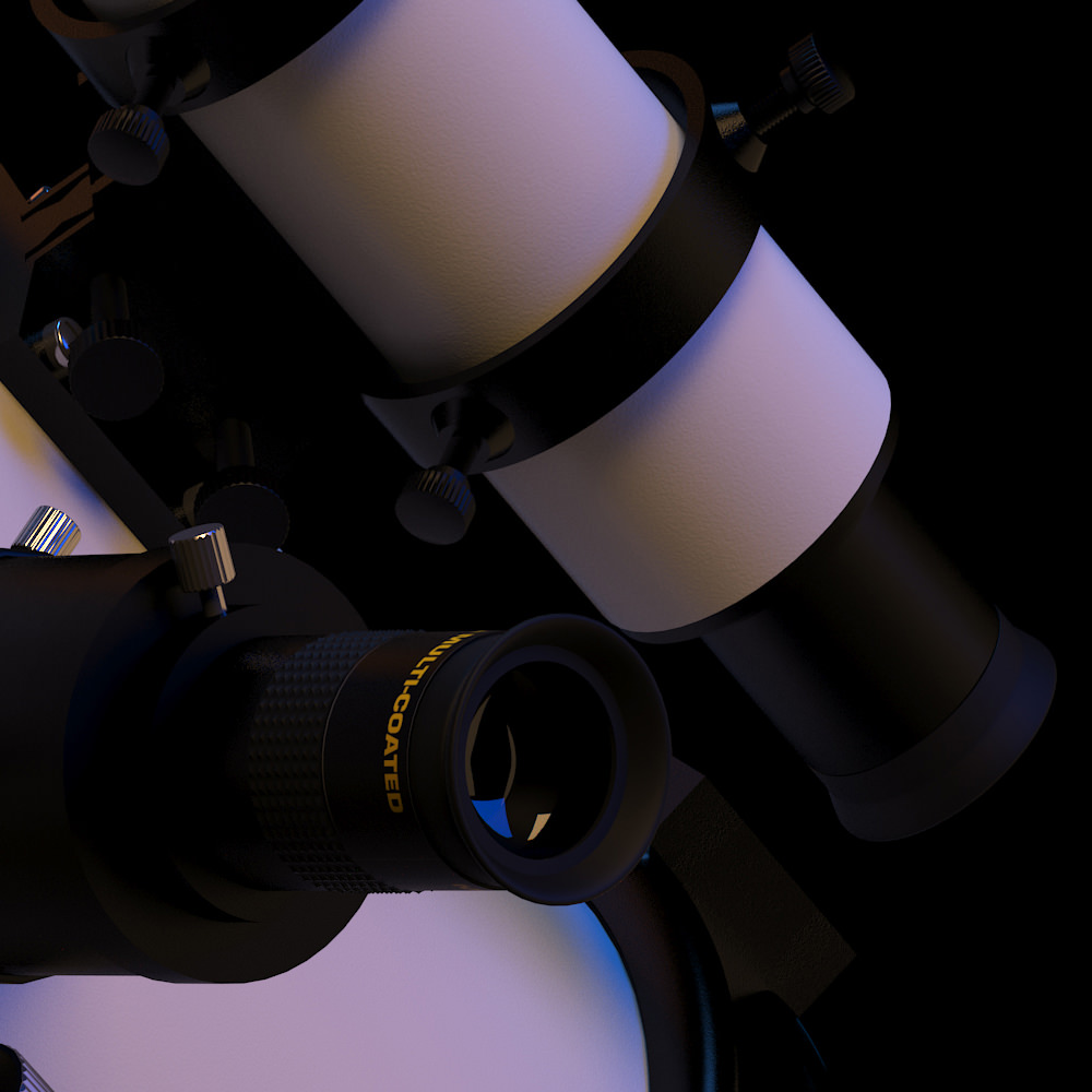Meade LXD75 Schmidt-Newtonian 10 telescope static version 3D model_7