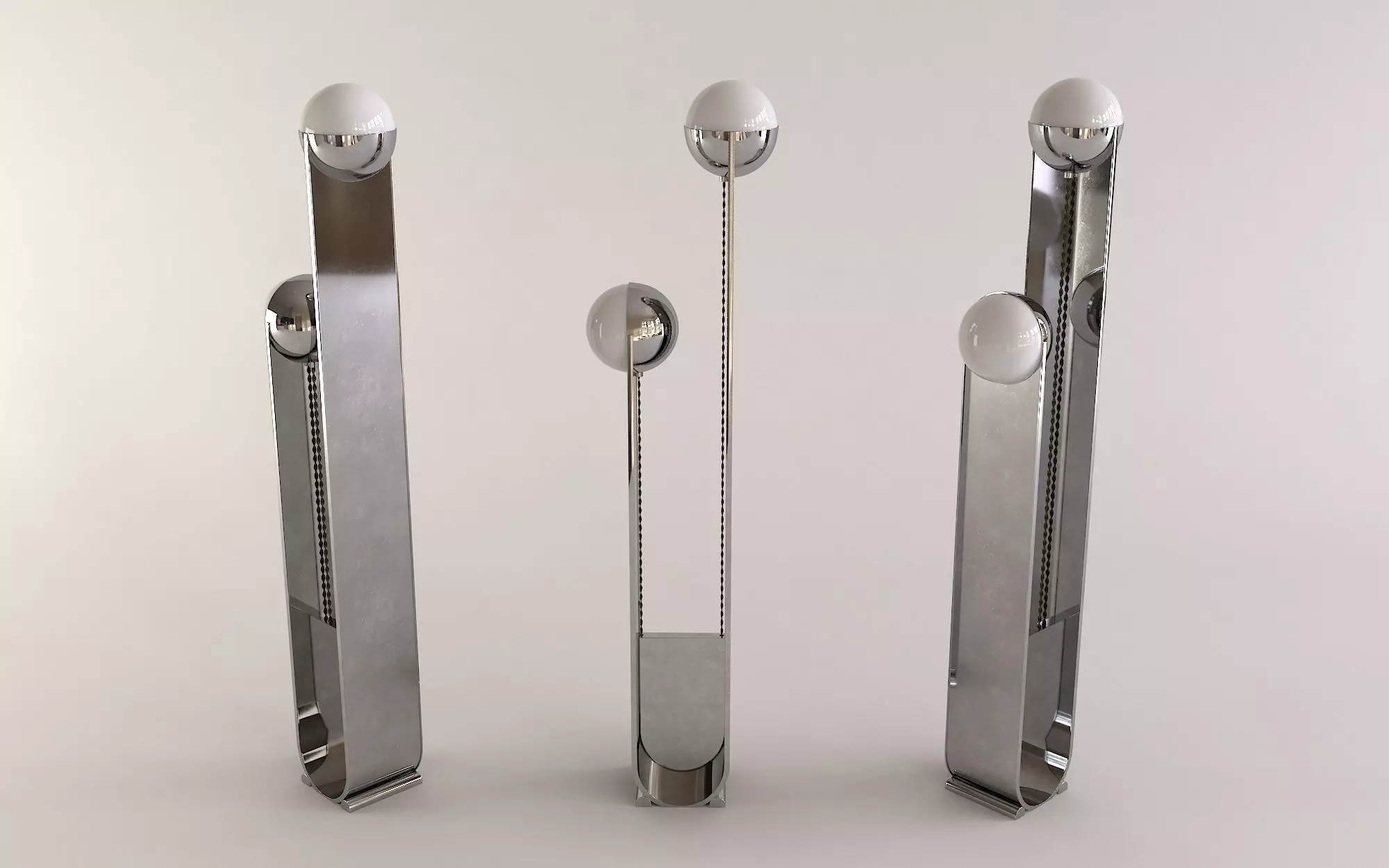 Pete and Nora Floor Lamp PBR Textures 3D model_0