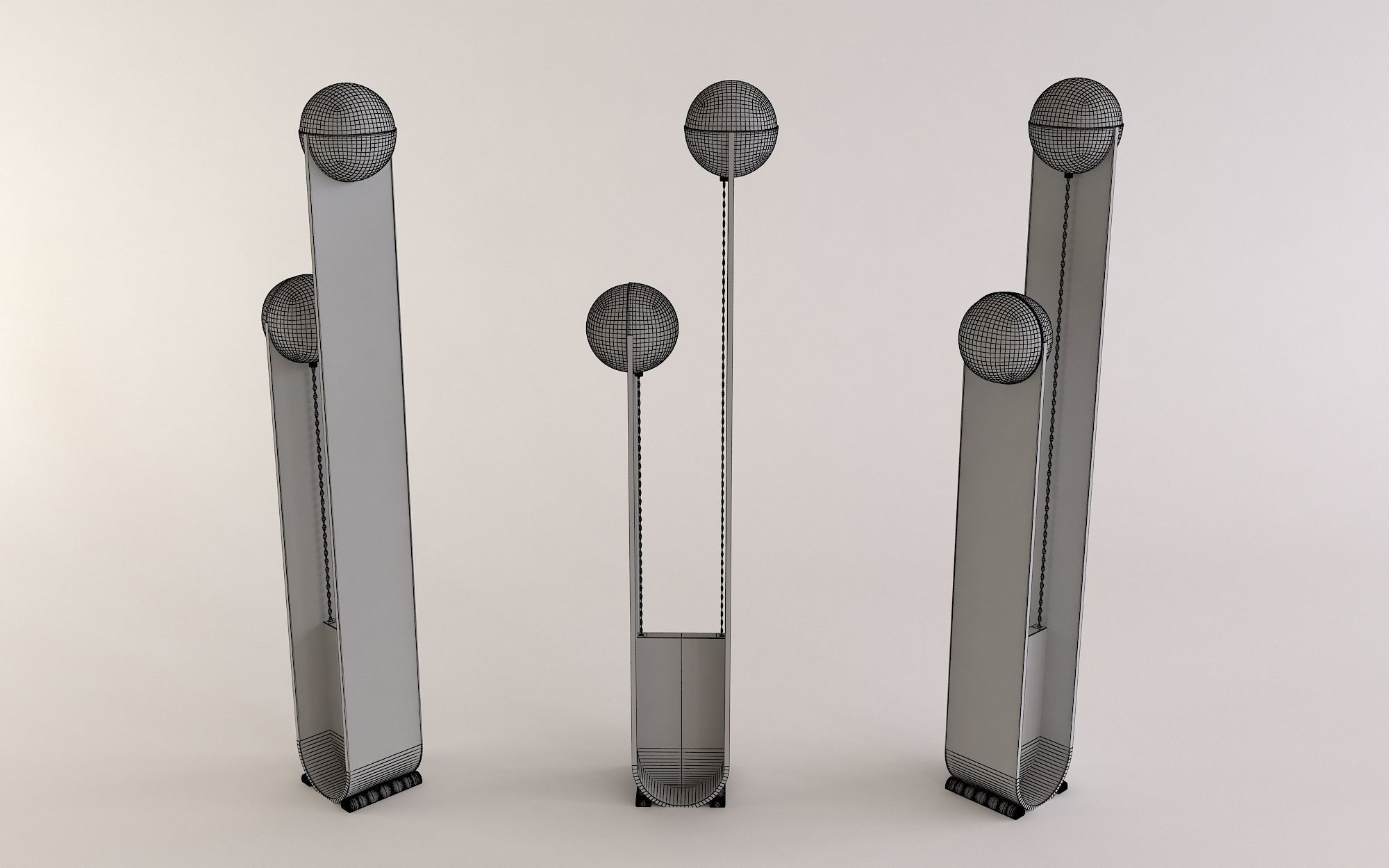 Pete and Nora Floor Lamp PBR Textures 3D model_4