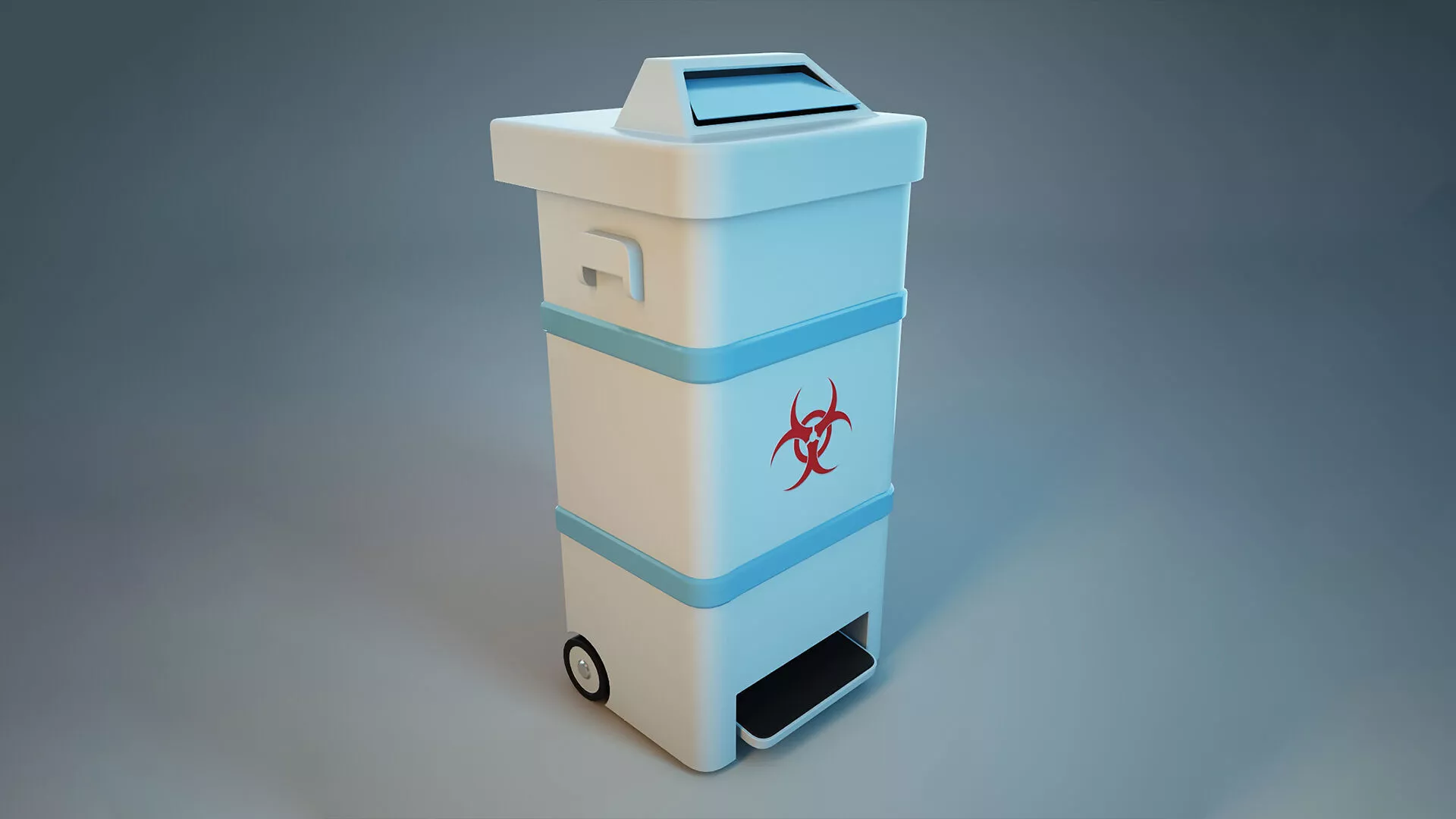 Bio Waste Trash Bin 3D model