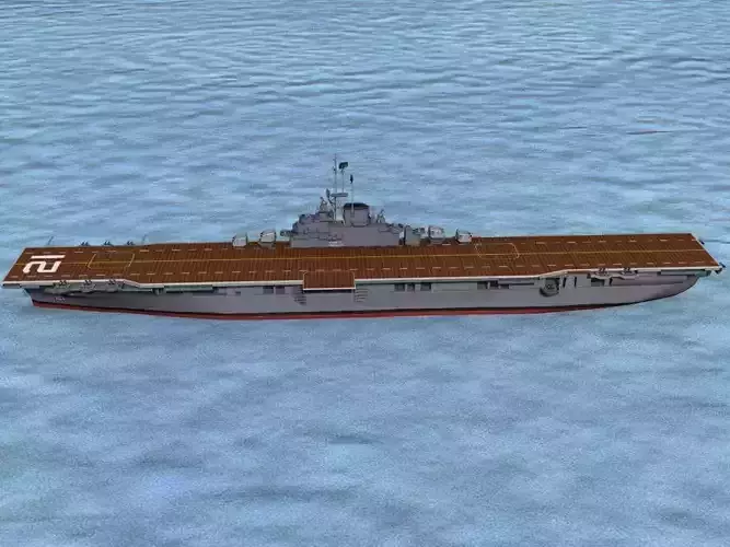Ticonderoga Class Carrier CV-21 USS Boxer 3D model