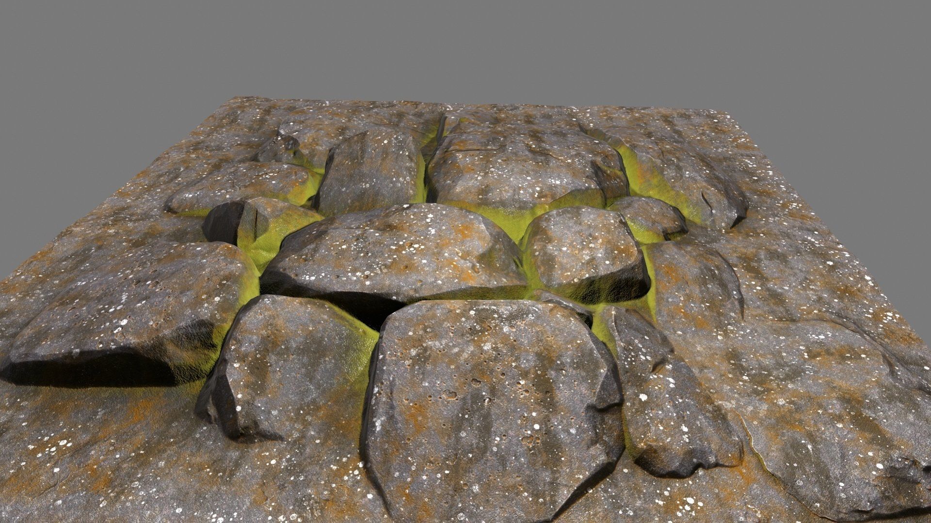 Floor Rock Low-poly 3D model_15