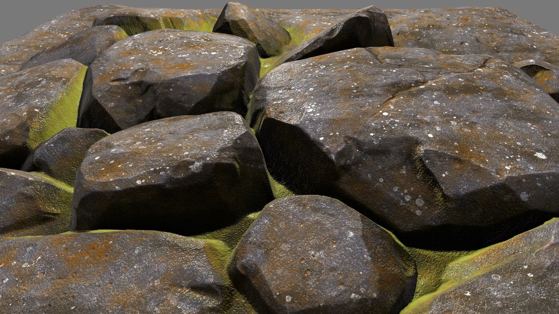 Floor Rock Low-poly 3D model_1